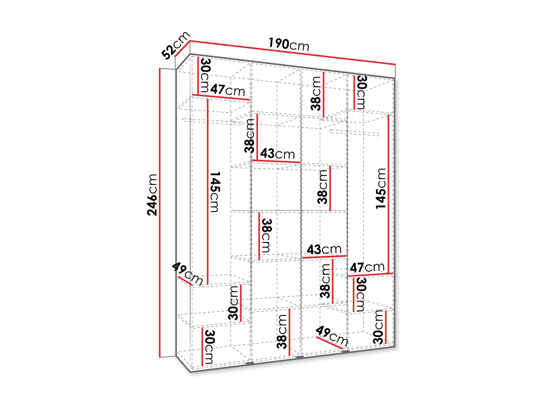 Garderobeskab Hartford 564