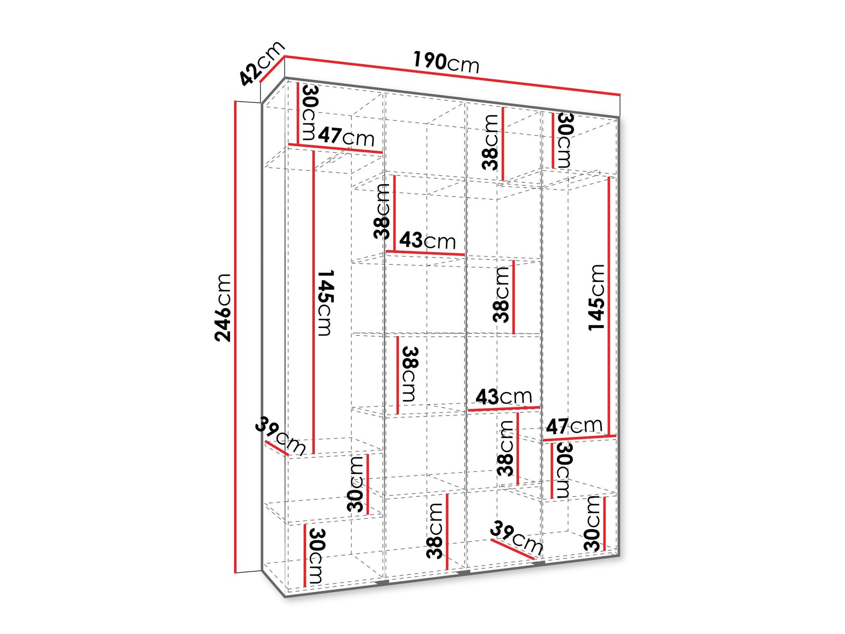 Garderobeskab Hartford 564
