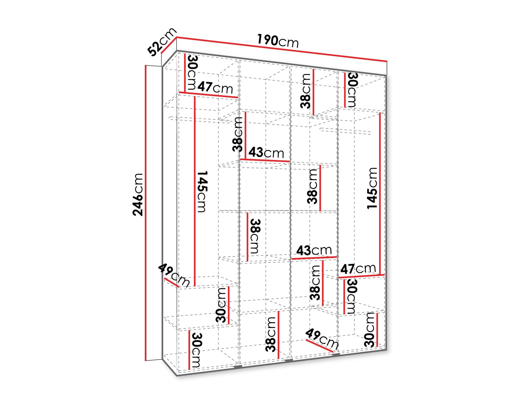Garderobeskab Hartford 564