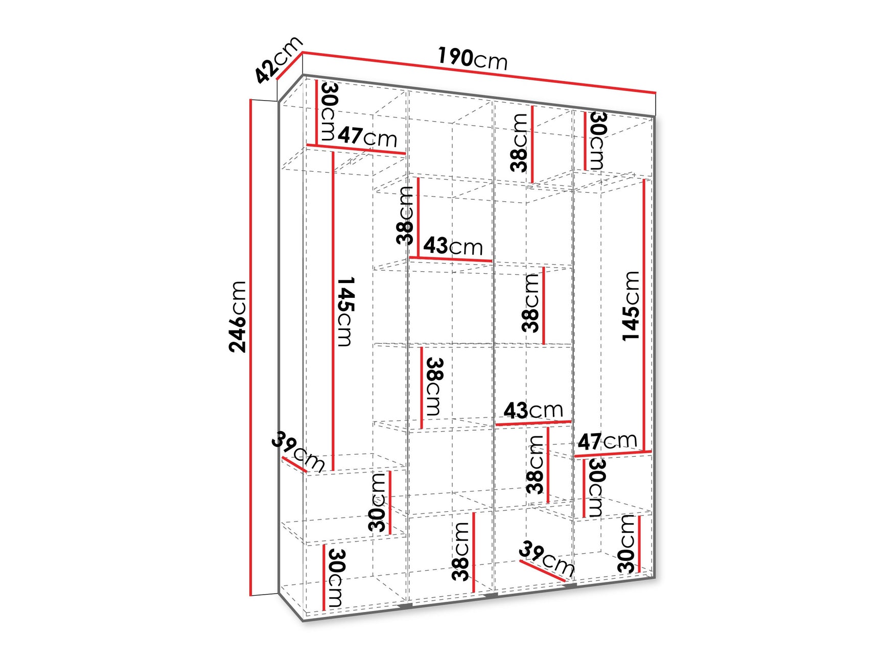 Garderobeskab Hartford 564