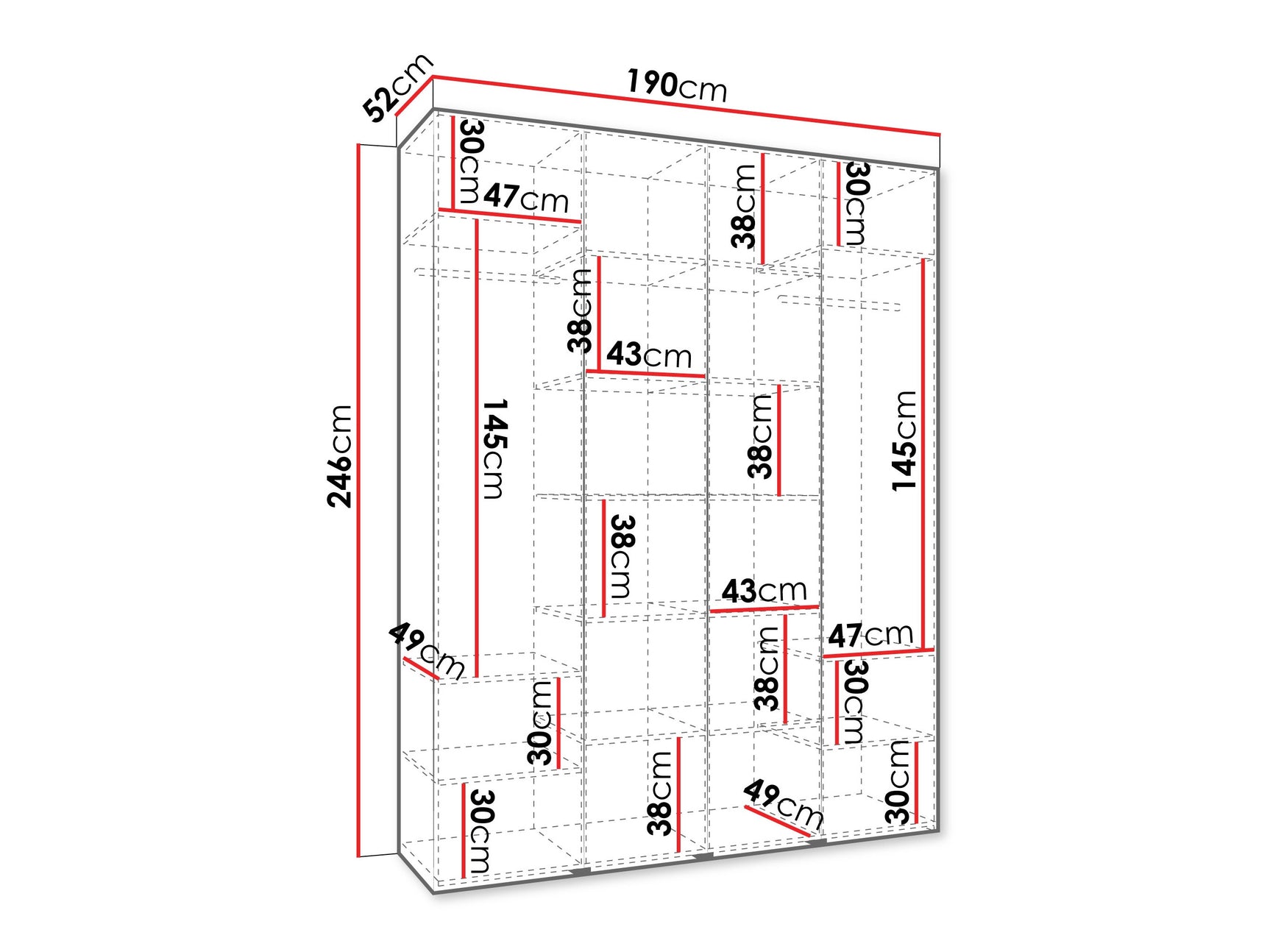 Garderobeskab Hartford 564