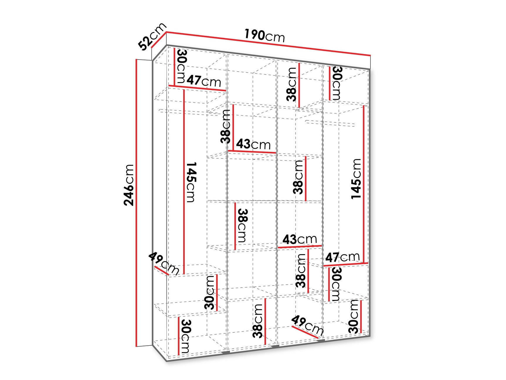 Garderobeskab Hartford 564