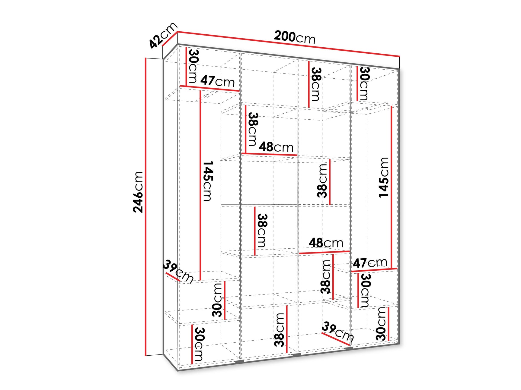 Garderobeskab Hartford 564