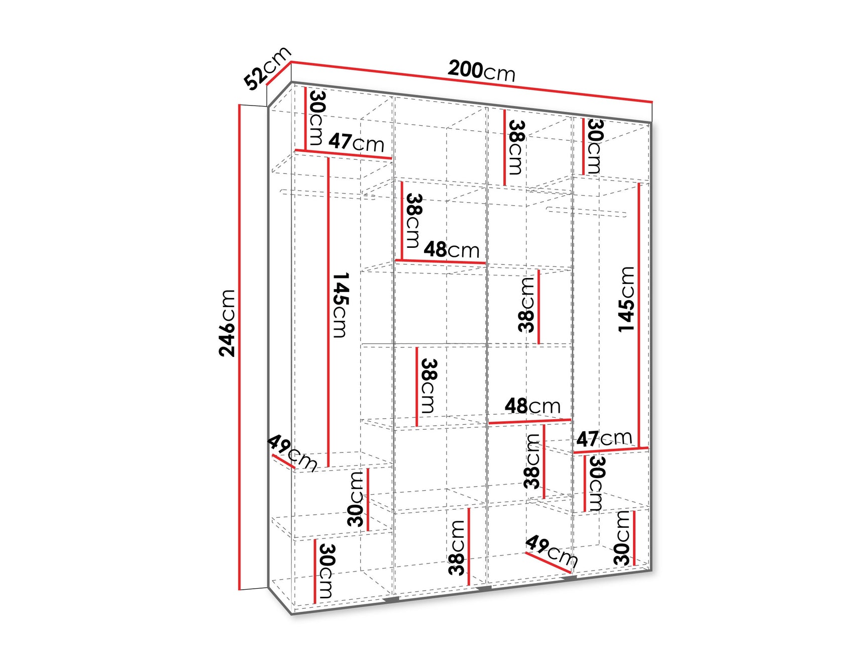 Garderobeskab Hartford 564