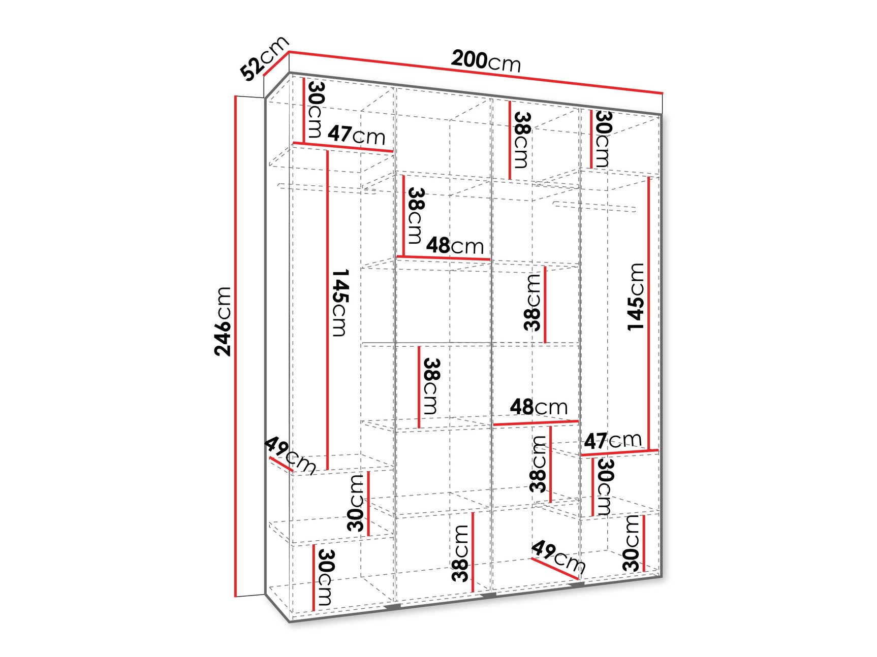 Garderobeskab Hartford 564