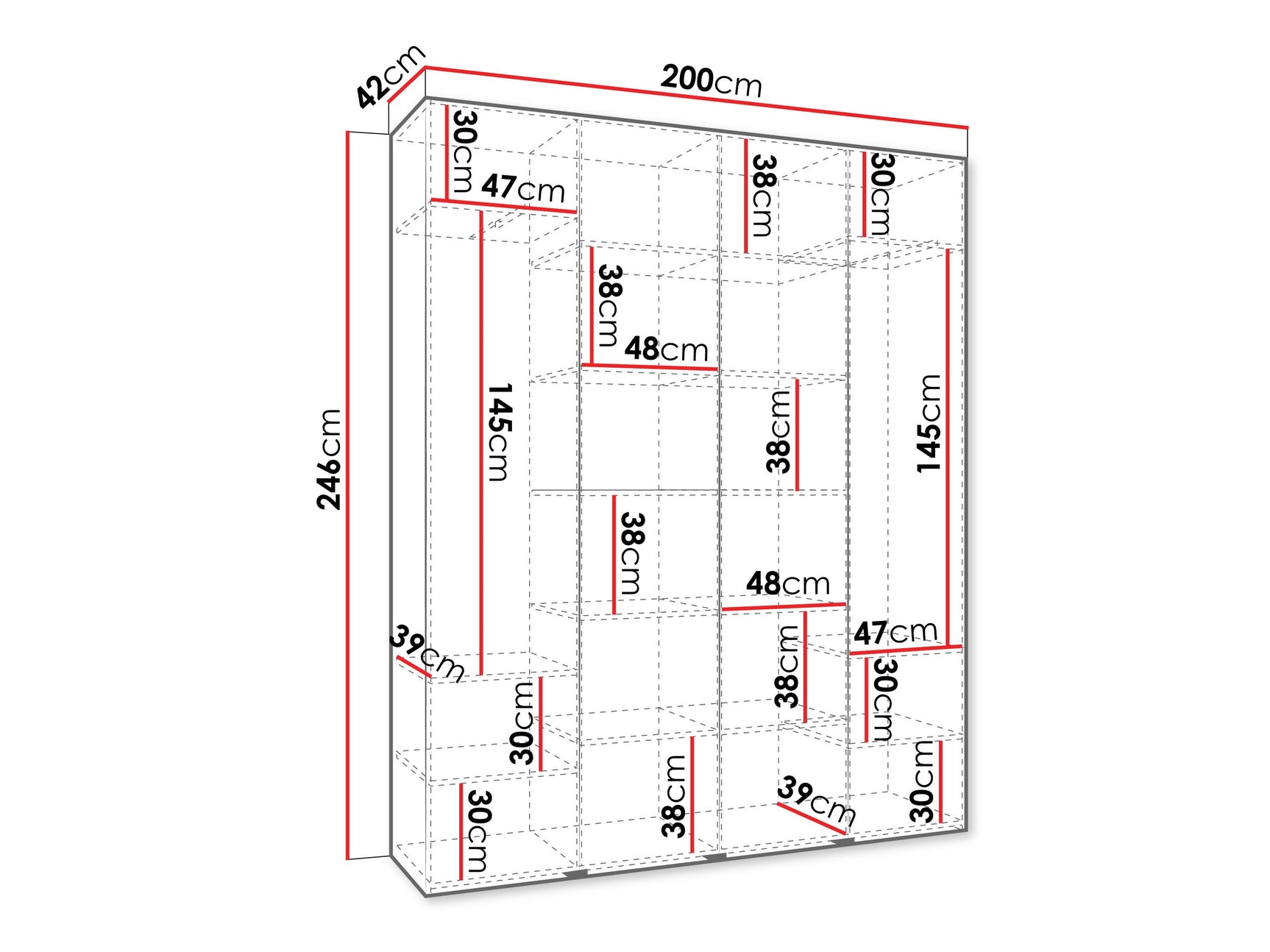 Garderobeskab Hartford 564