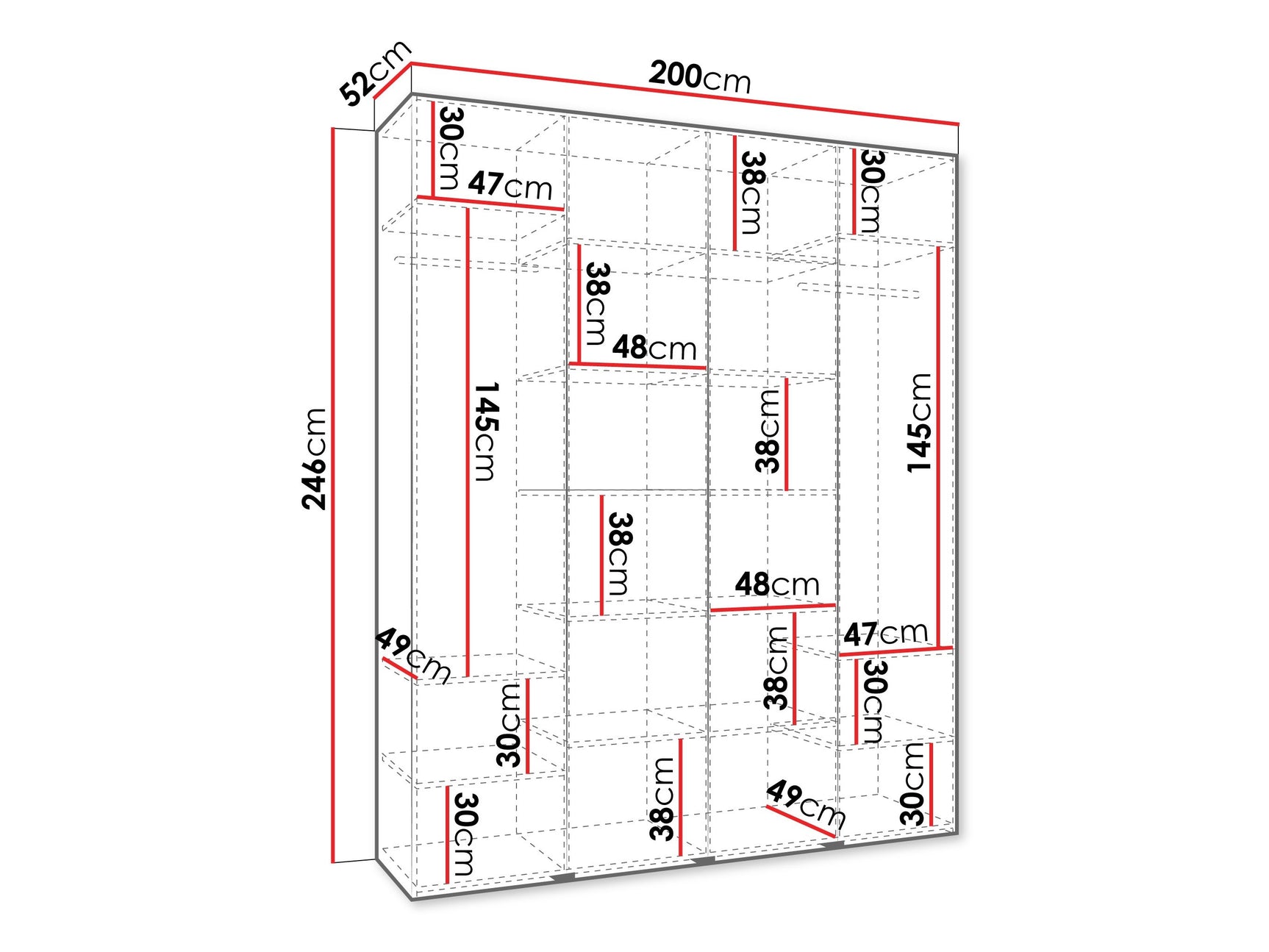 Garderobeskab Hartford 564