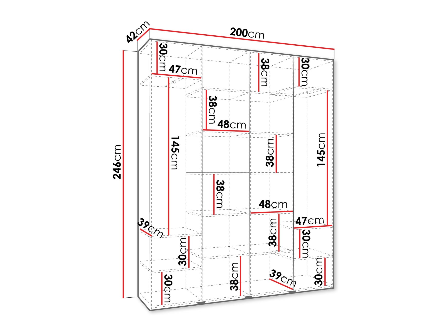 Garderobeskab Hartford 564