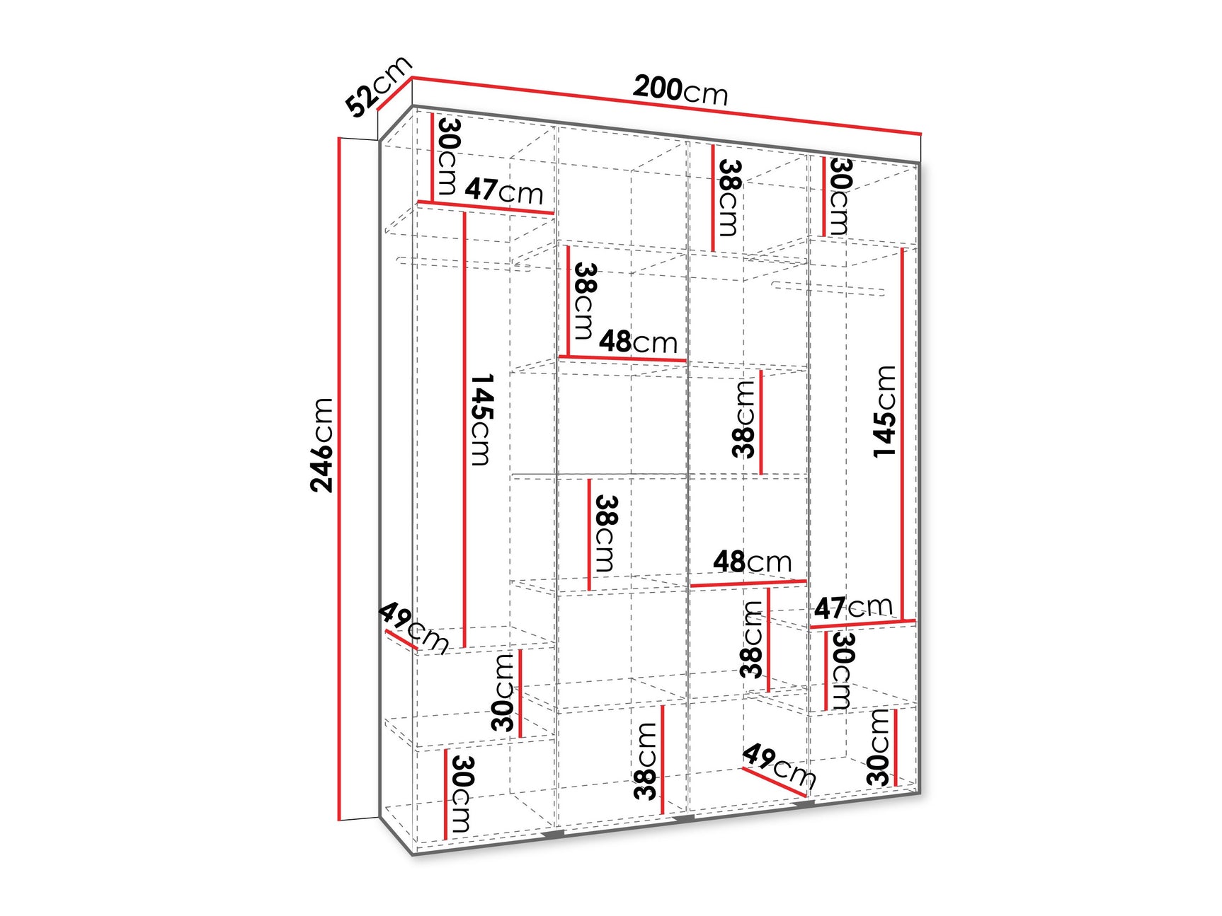 Garderobeskab Hartford 564
