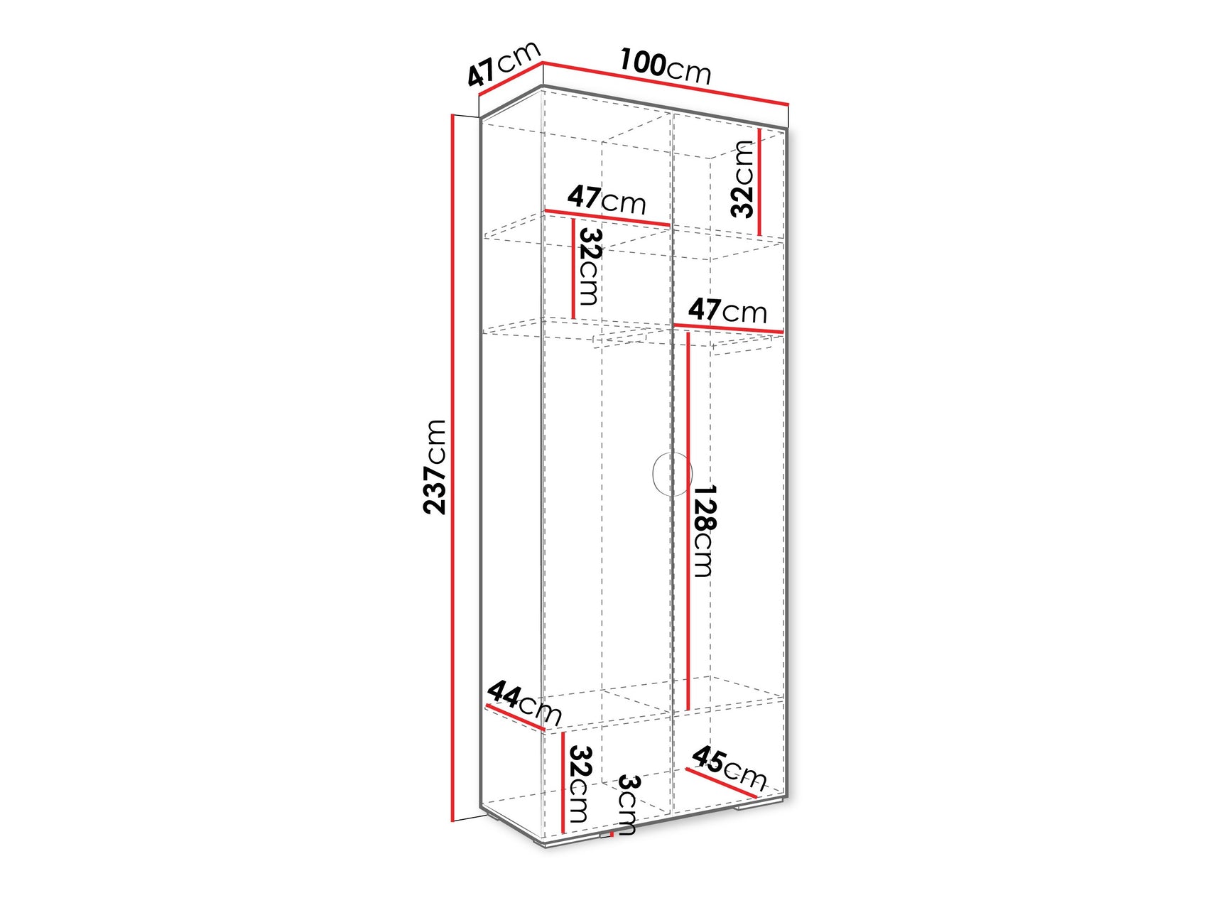 Garderobeskab Hartford 566