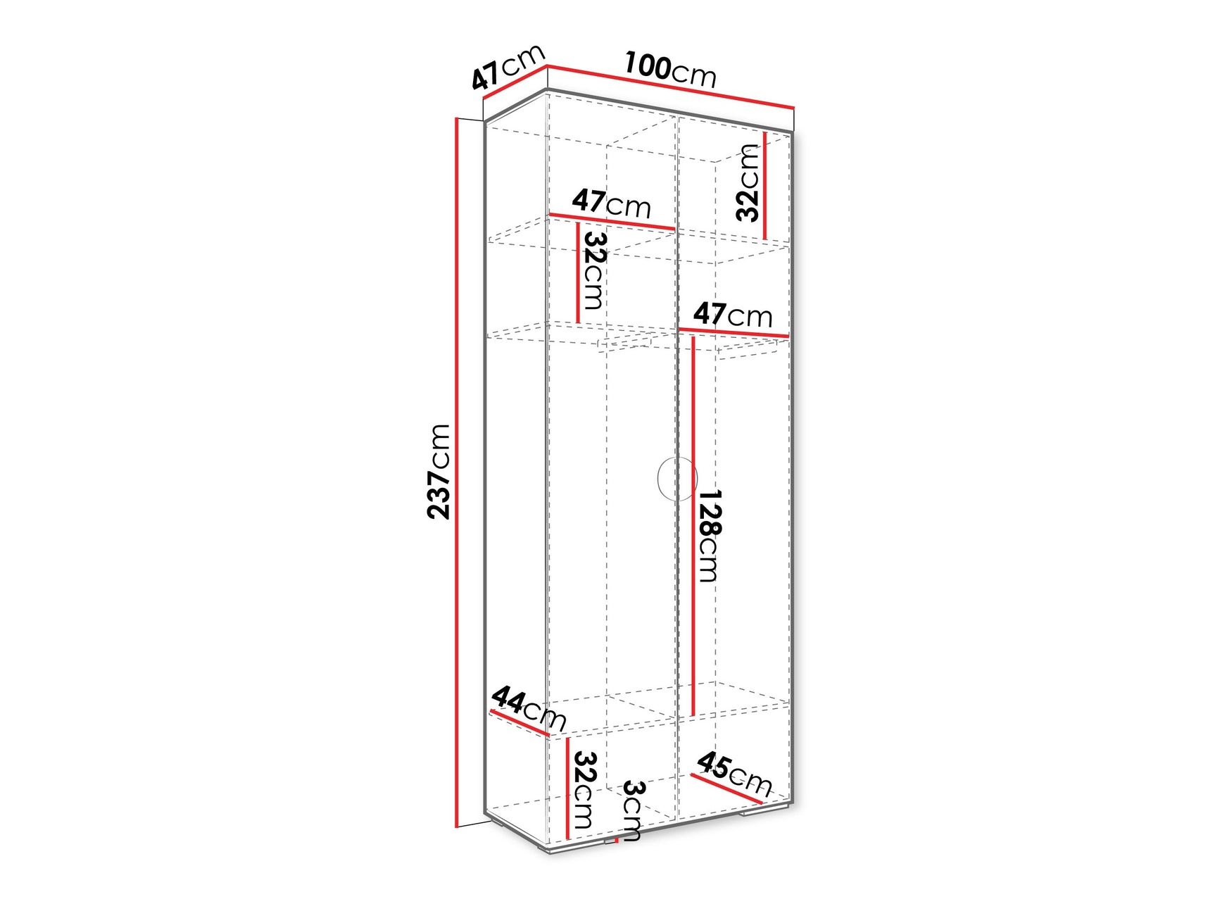 Garderobeskab Hartford 566
