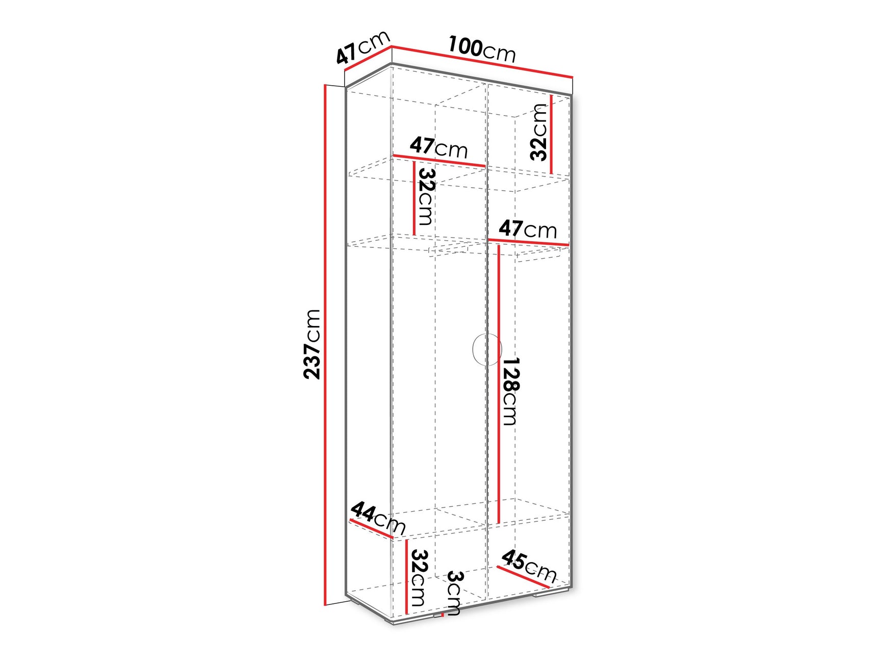 Garderobeskab Hartford 566