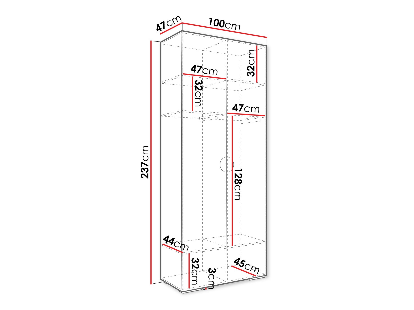 Garderobeskab Hartford 566