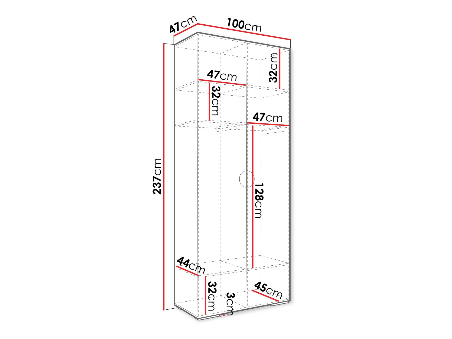 Garderobeskab Hartford 566