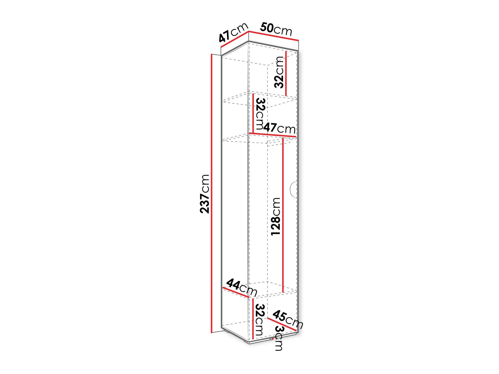 Garderobeskab Hartford 567