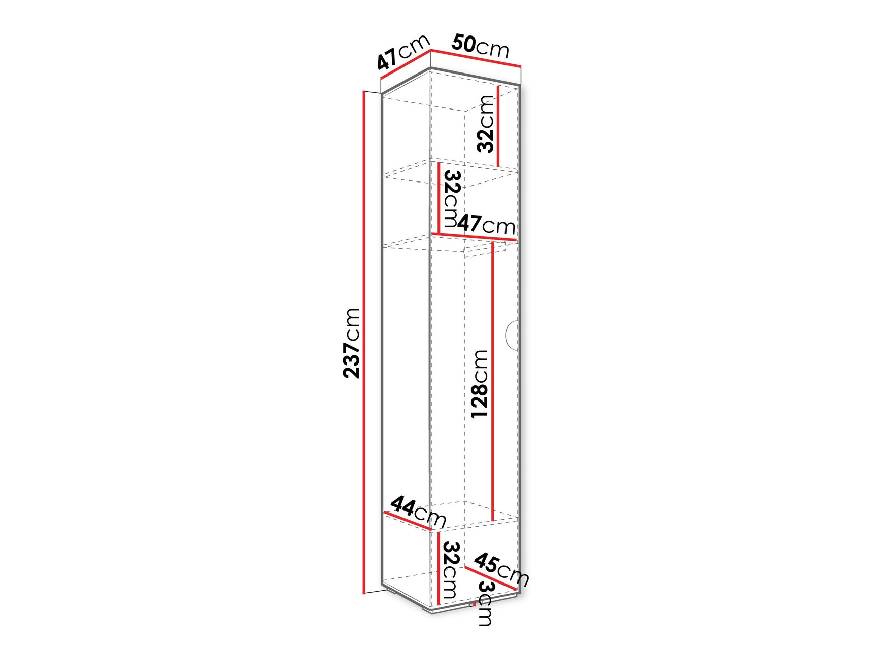 Garderobeskab Hartford 567