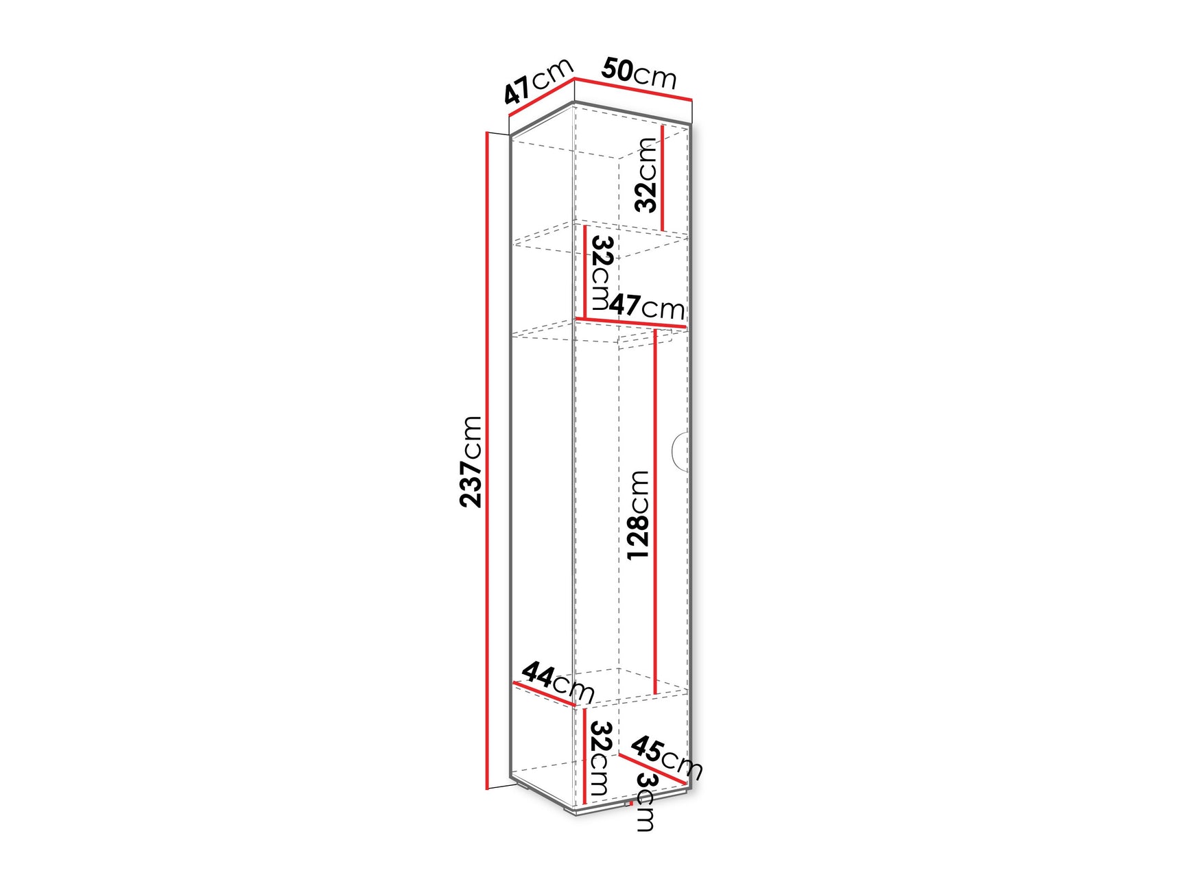 Garderobeskab Hartford 567