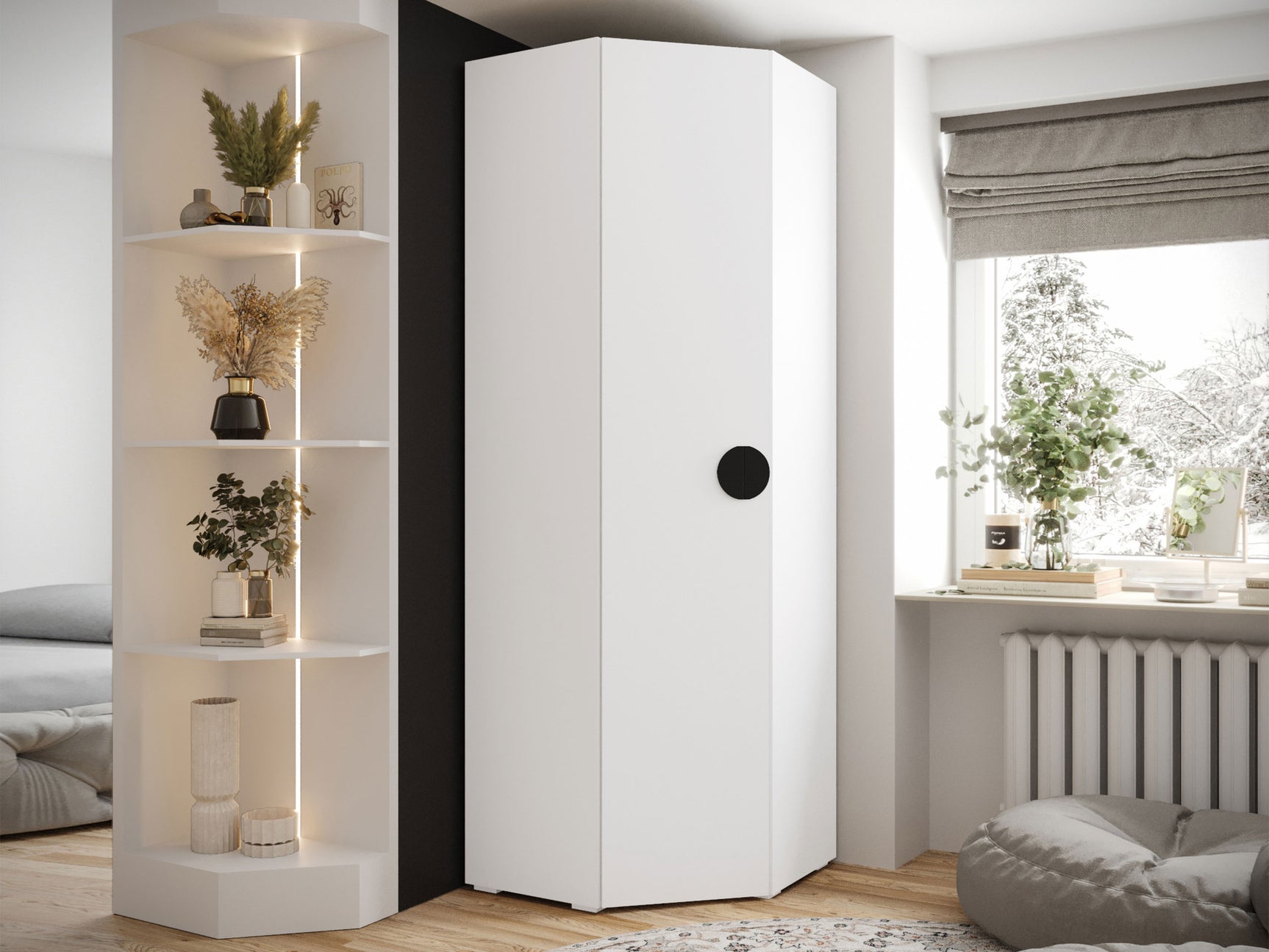 Hjørnegarderob Hartford 568