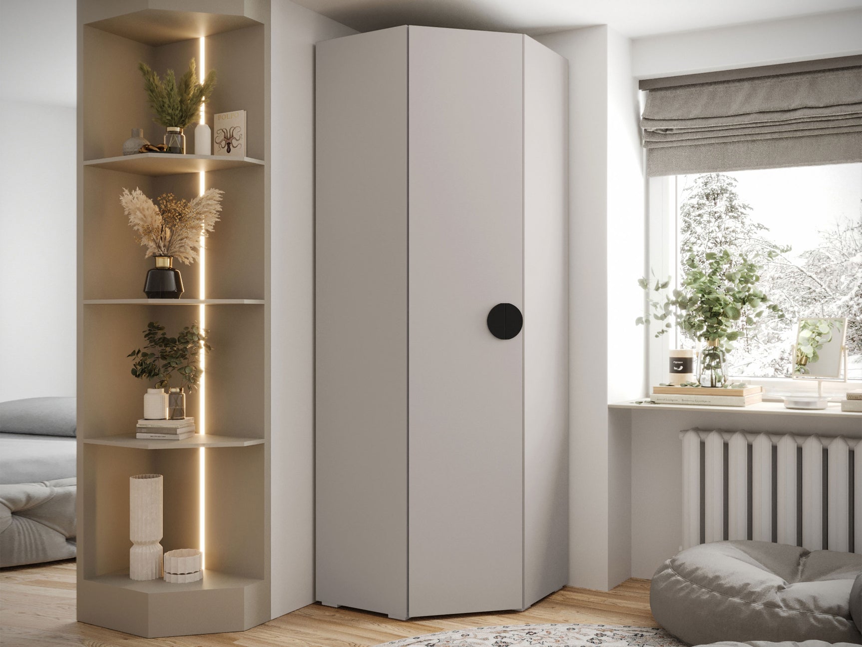 Hjørnegarderob Hartford 568