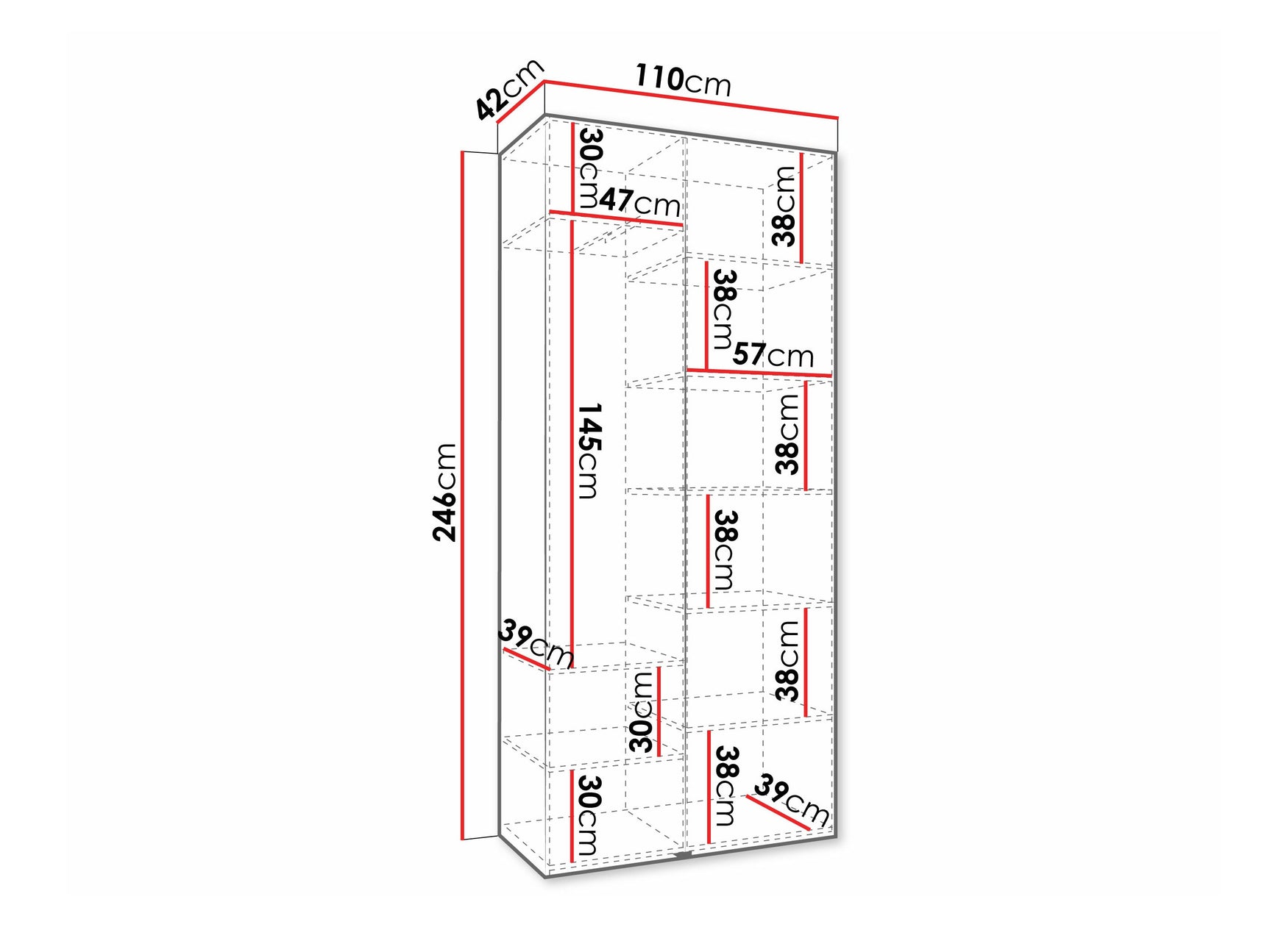 Garderobeskab Hartford 569