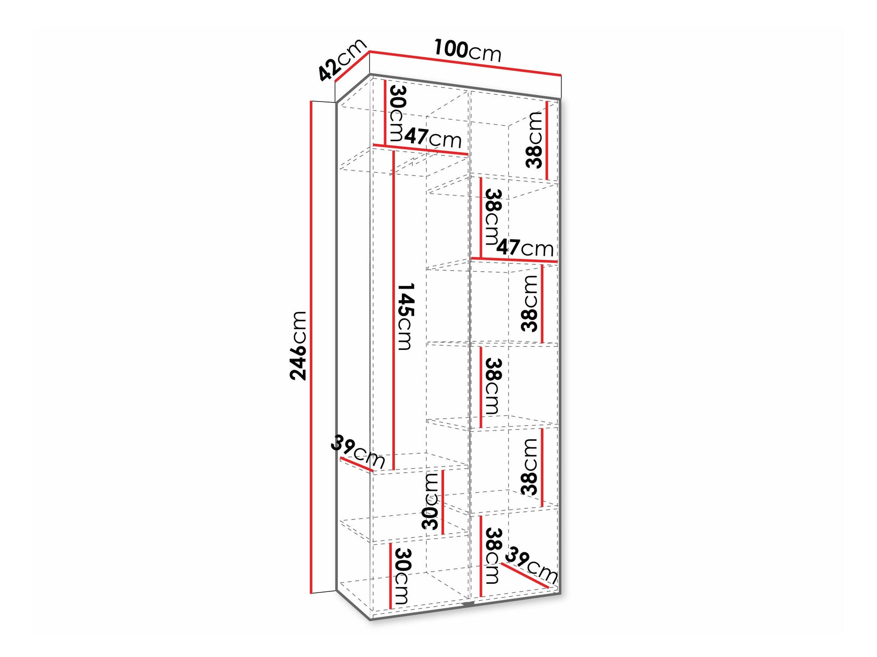 Garderobeskab Hartford 569