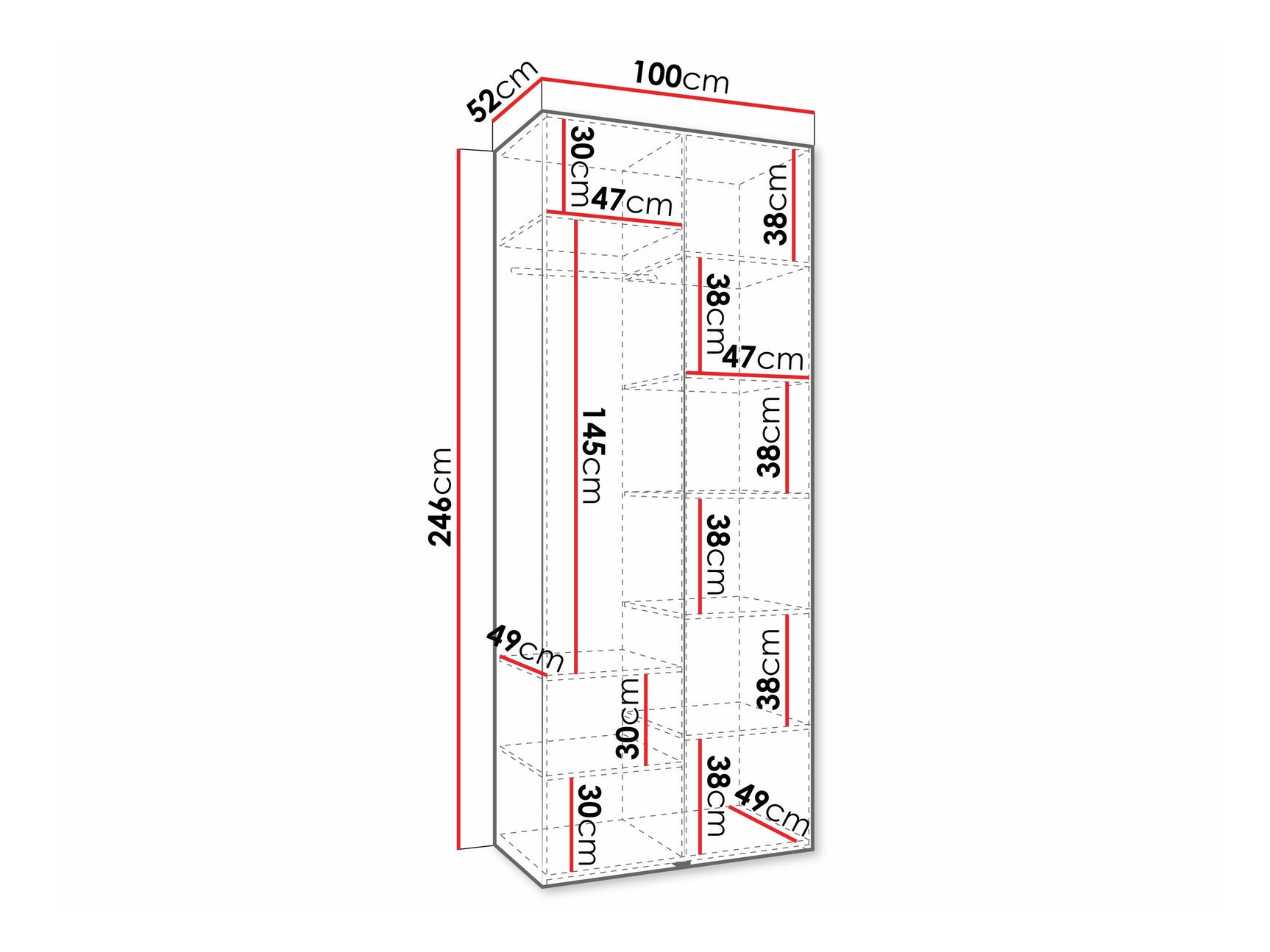 Garderobeskab Hartford 569