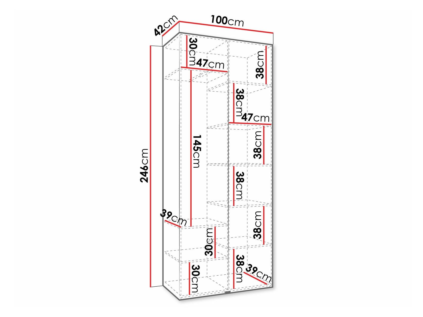 Garderobeskab Hartford 569