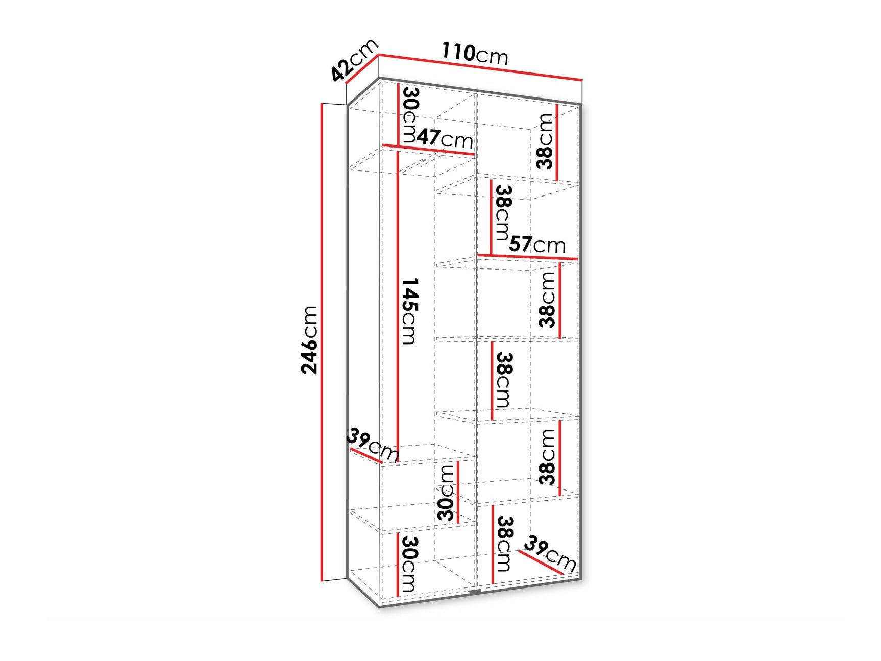 Garderobeskab Hartford 569