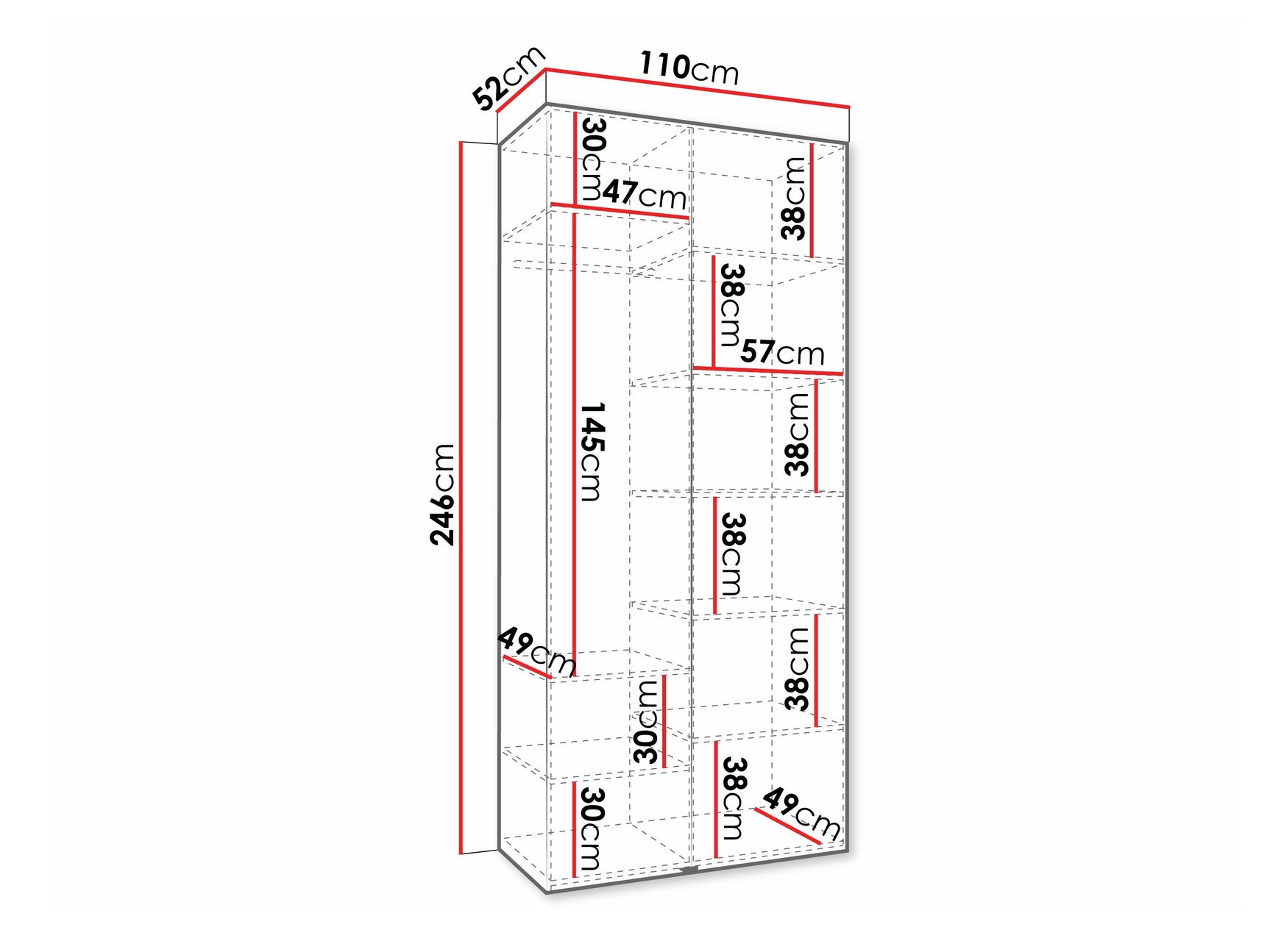 Garderobeskab Hartford 569