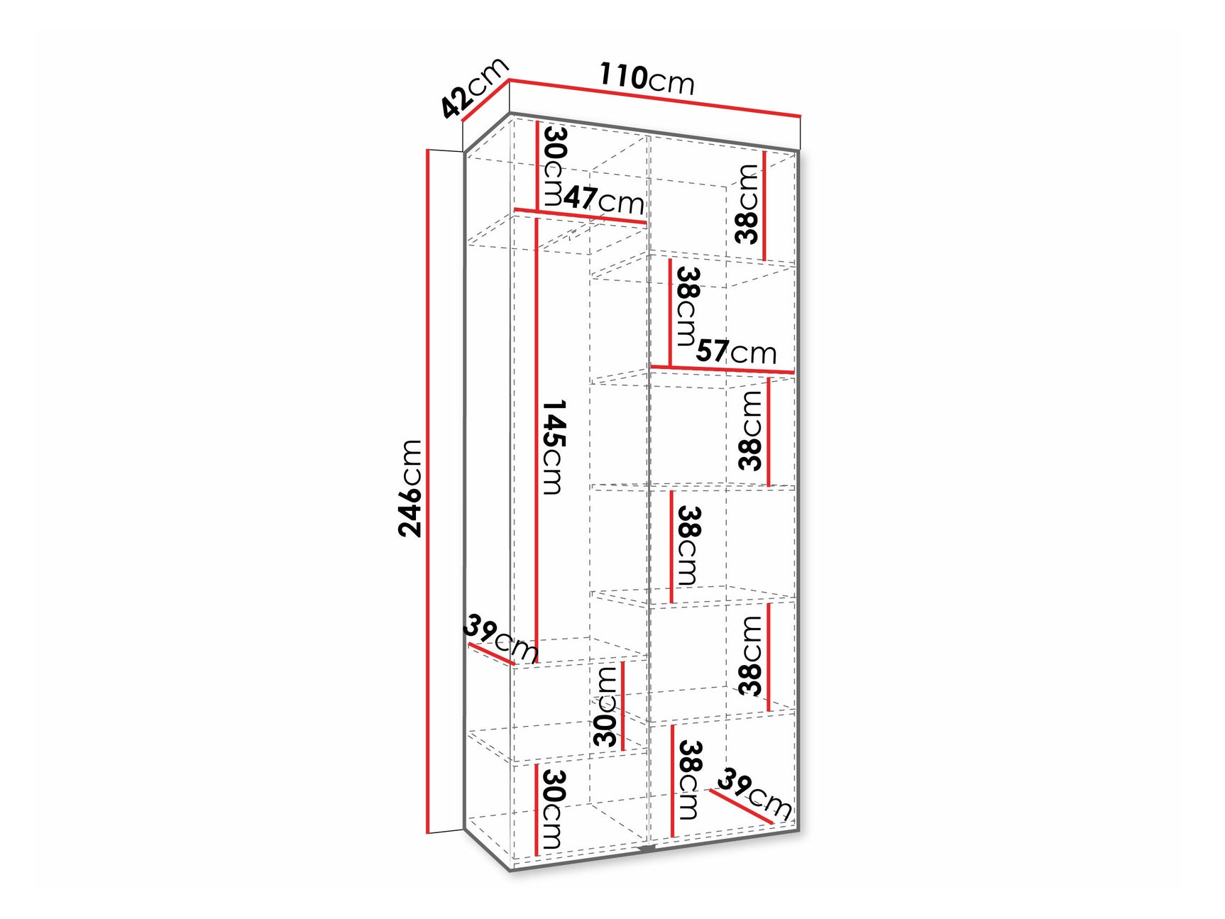 Garderobeskab Hartford 569