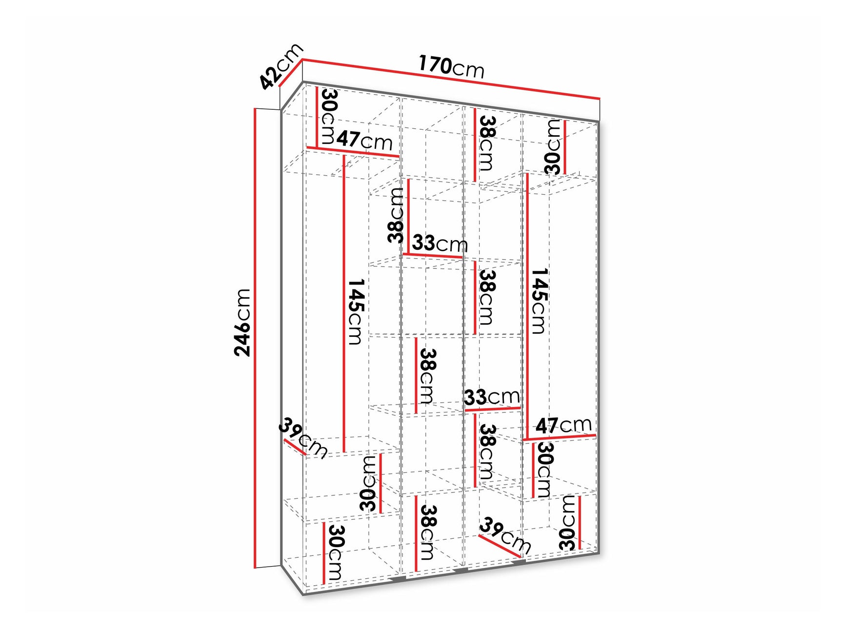 Garderobeskab Hartford 570