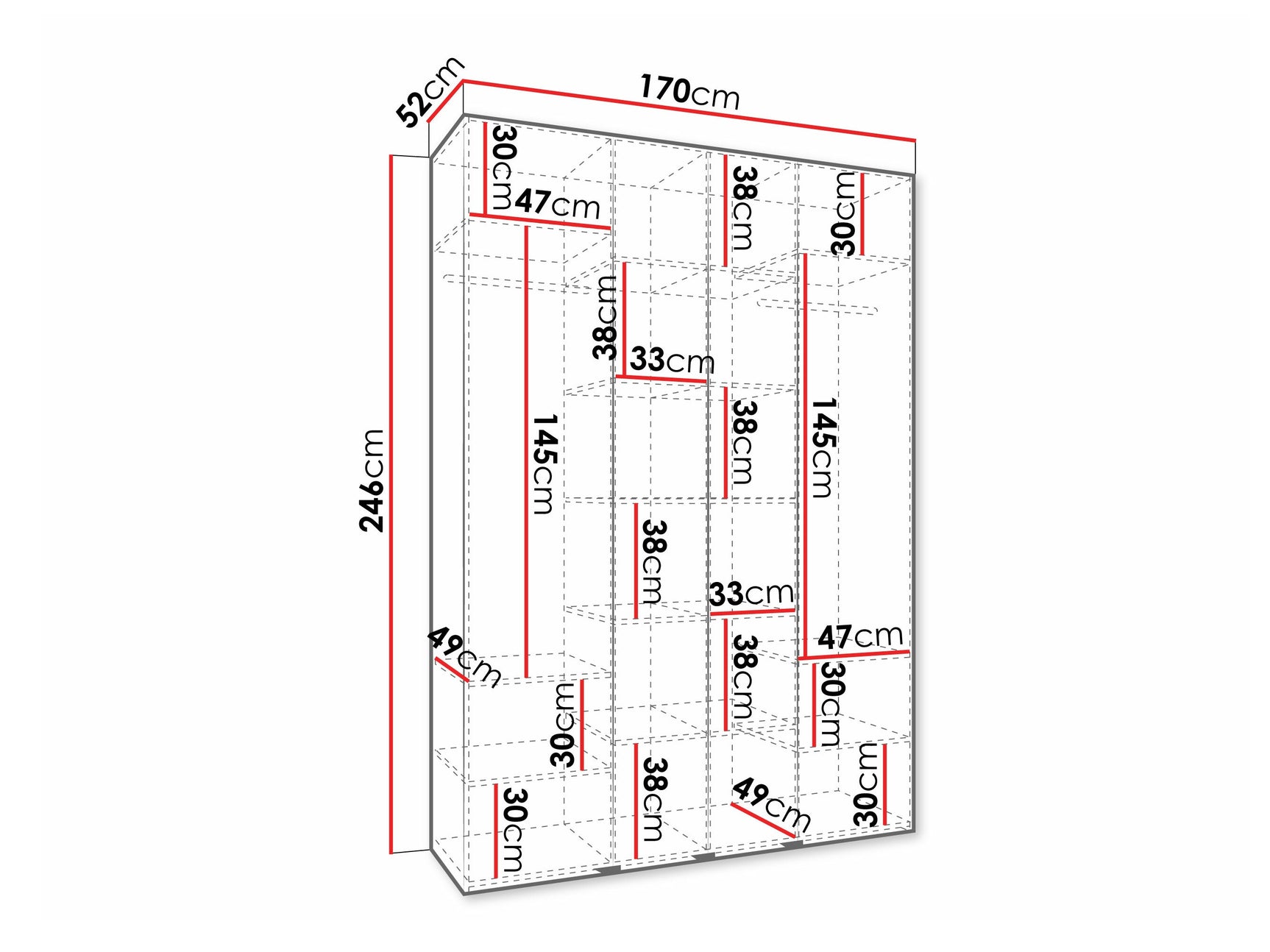 Garderobeskab Hartford 570