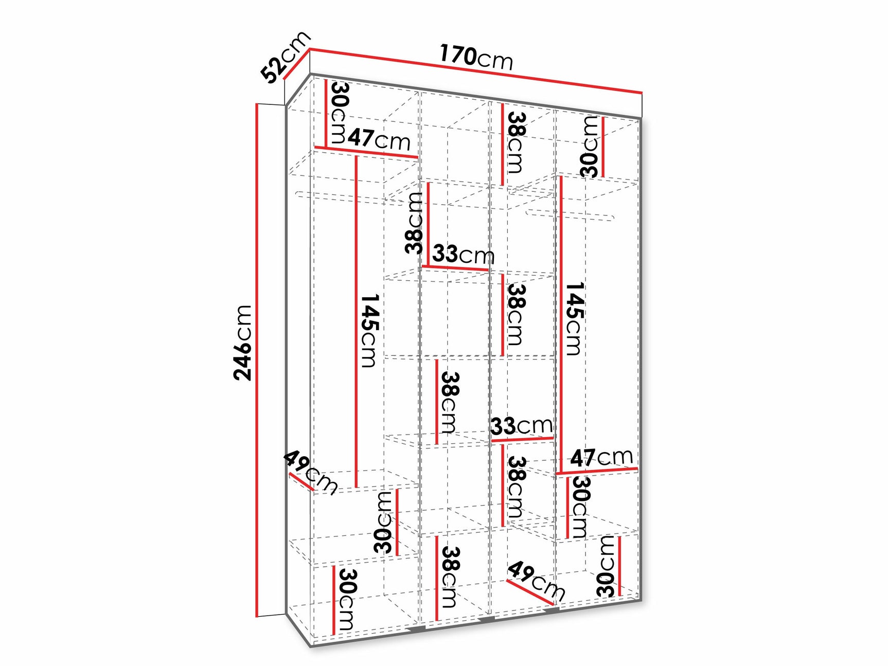 Garderobeskab Hartford 570