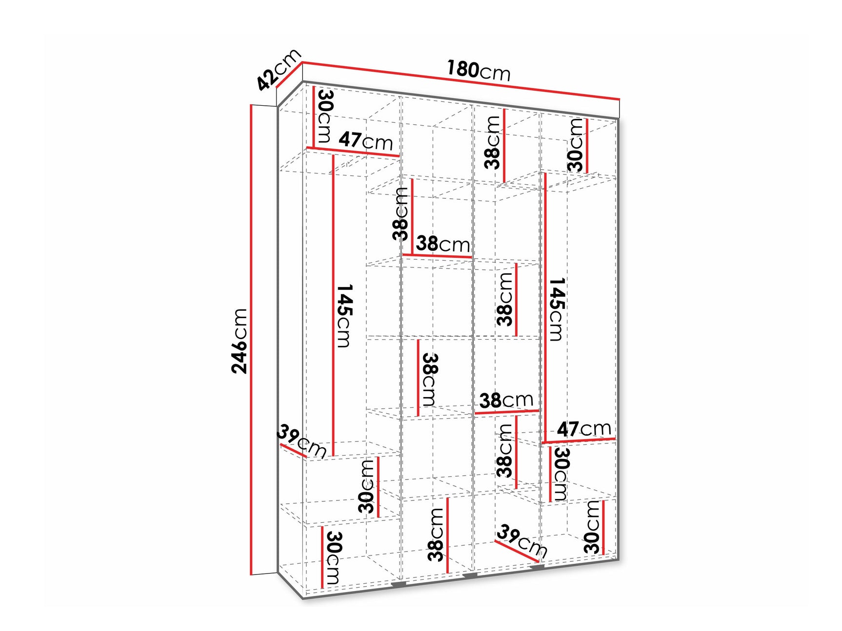 Garderobeskab Hartford 570