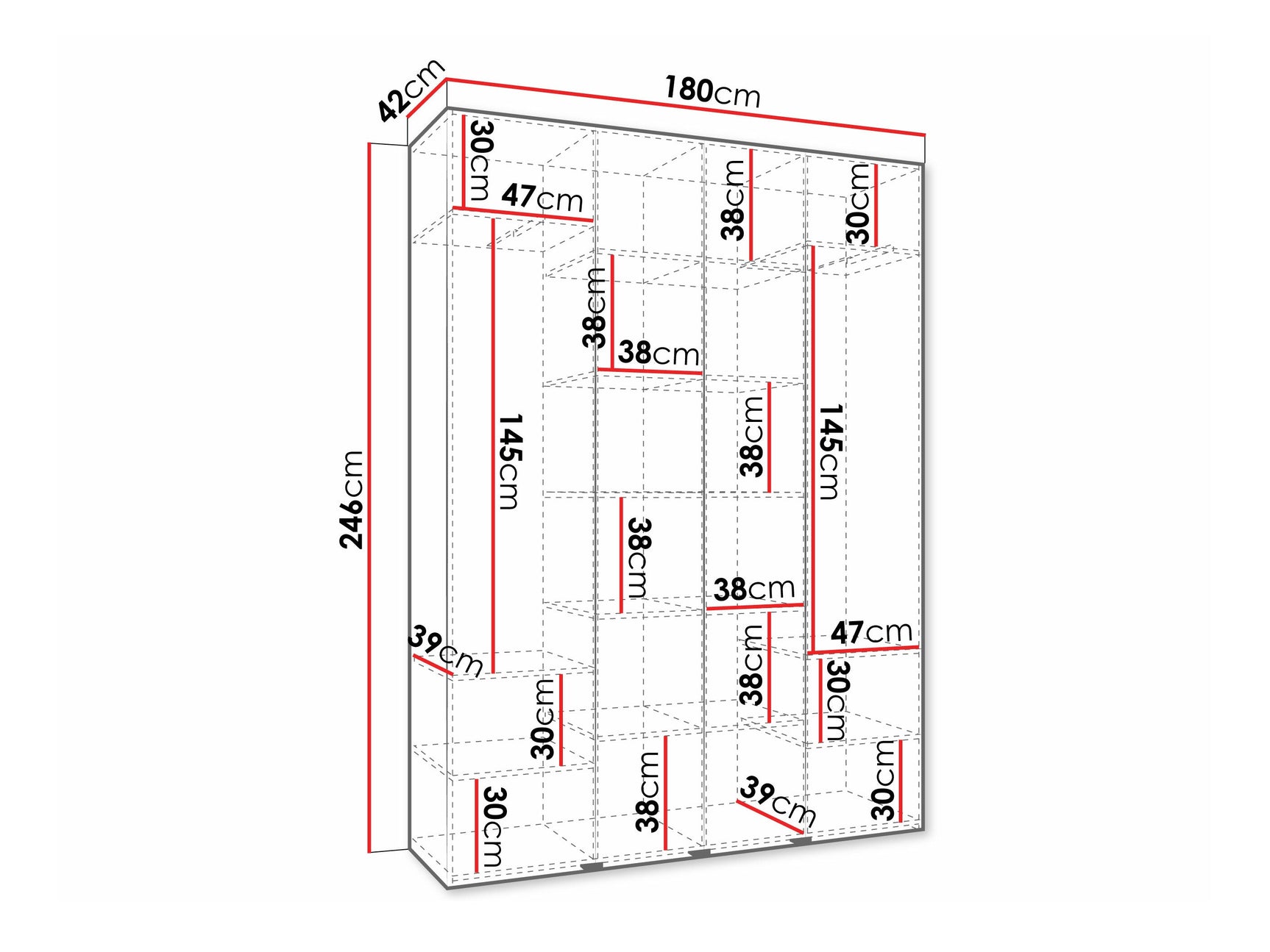 Garderobeskab Hartford 570