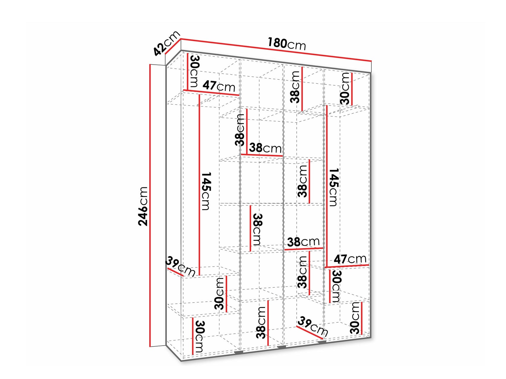 Garderobeskab Hartford 570