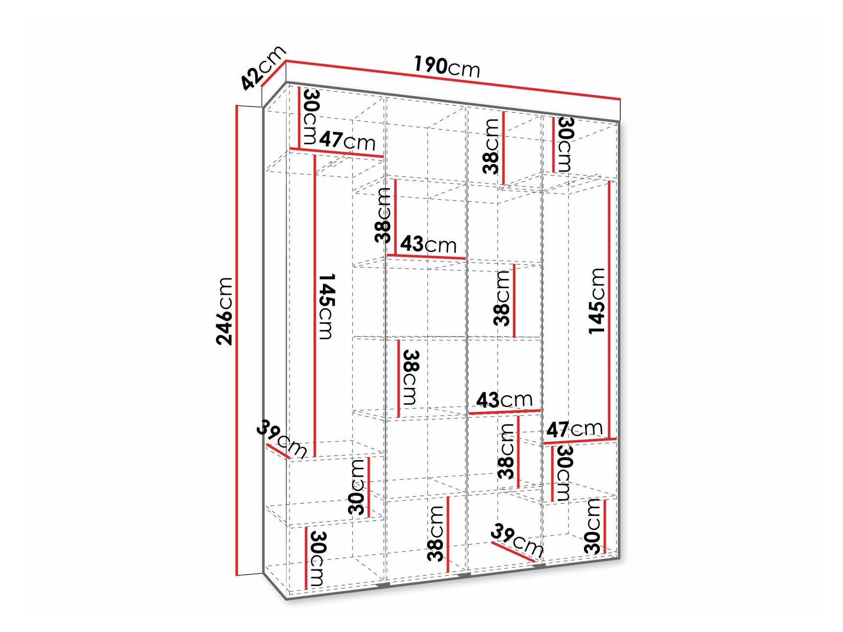 Garderobeskab Hartford 570