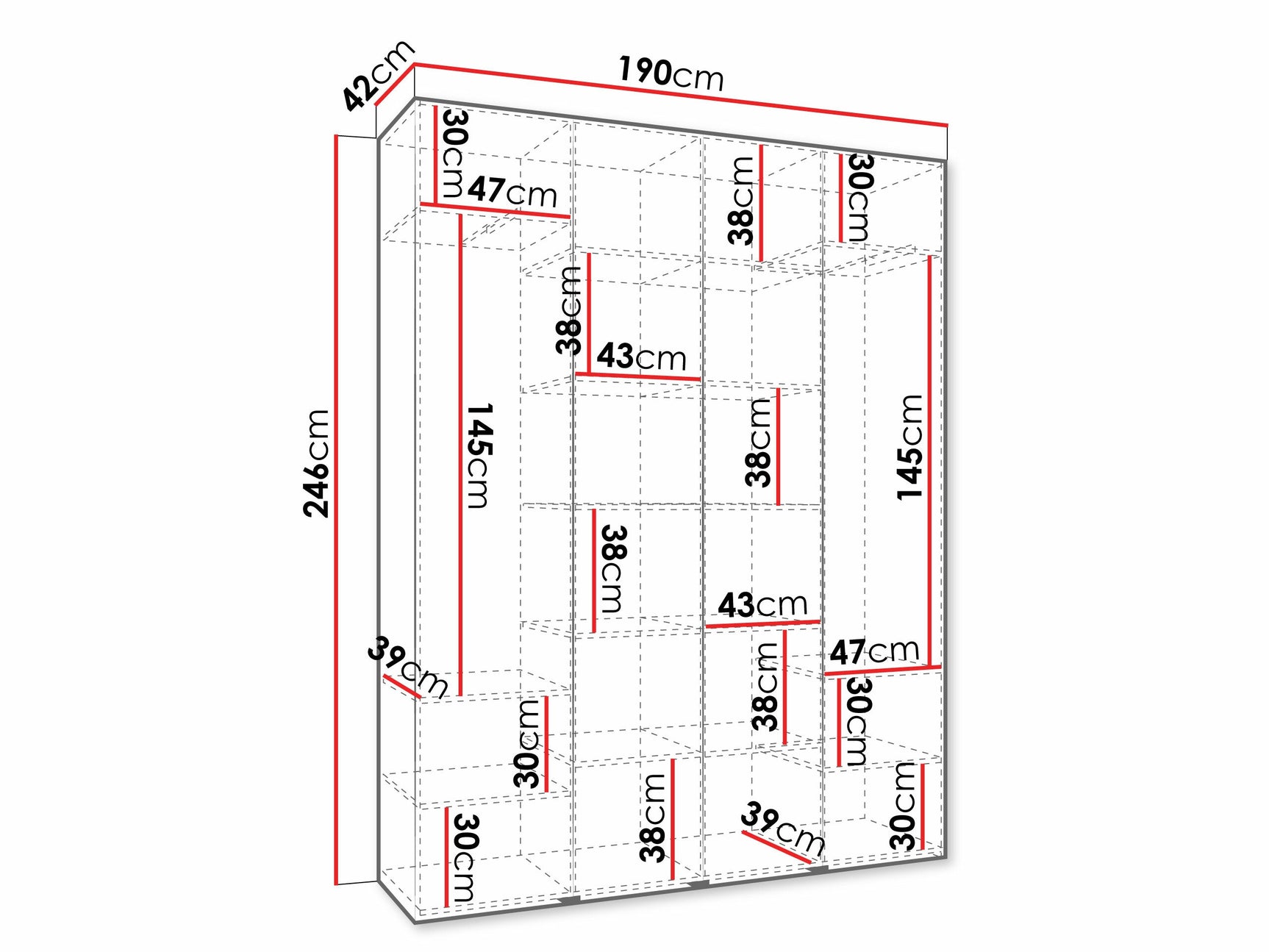 Garderobeskab Hartford 570