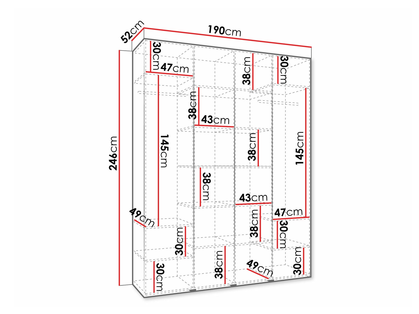 Garderobeskab Hartford 570