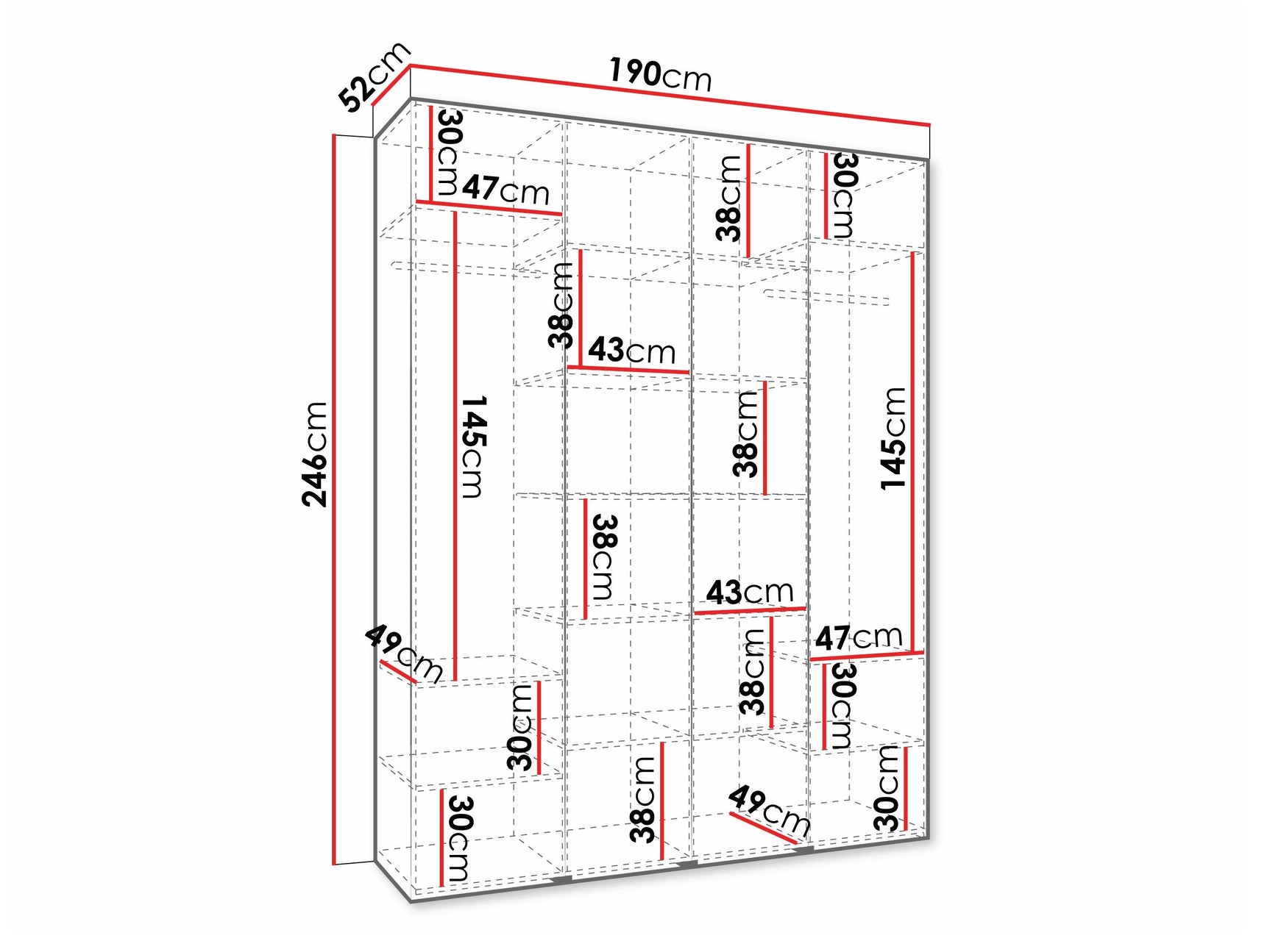 Garderobeskab Hartford 570
