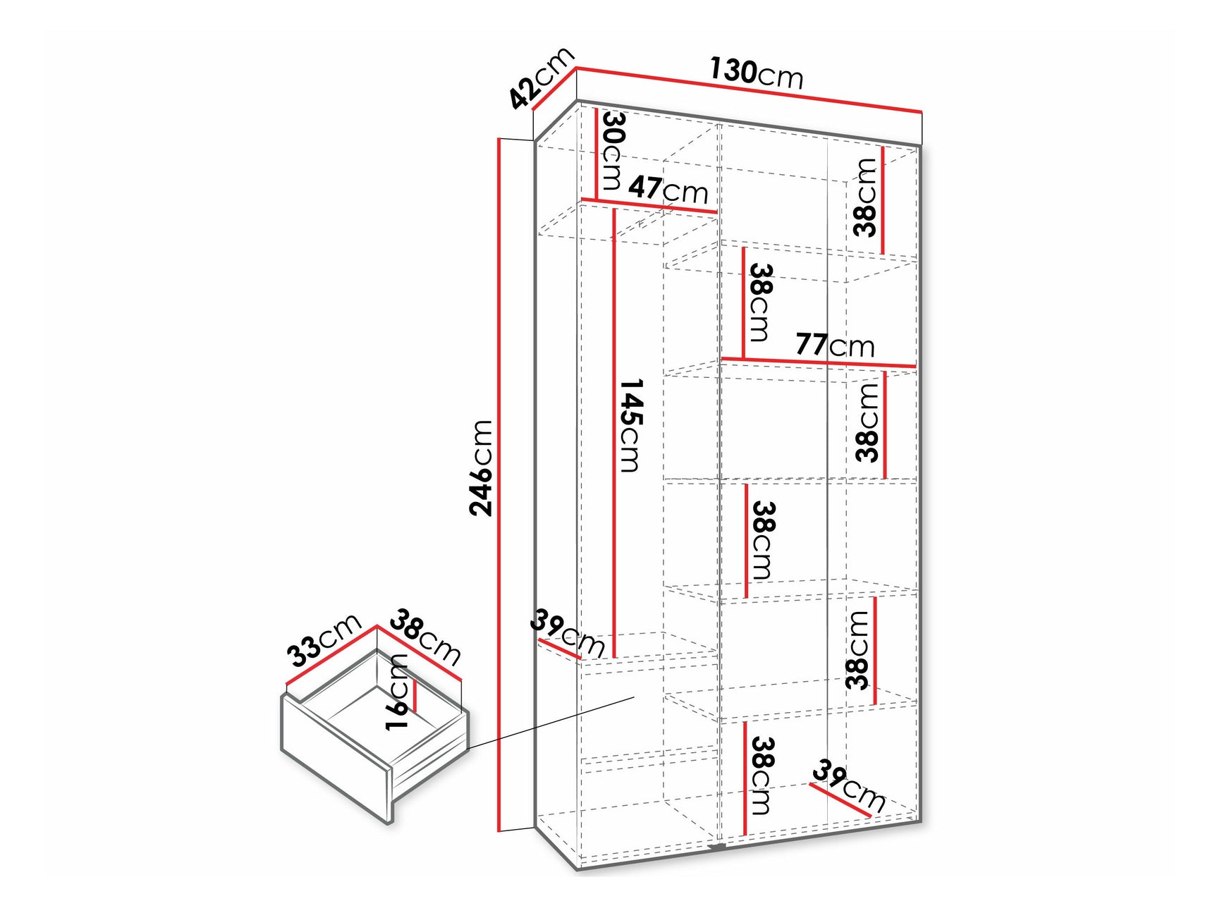 Garderobeskab Hartford 571