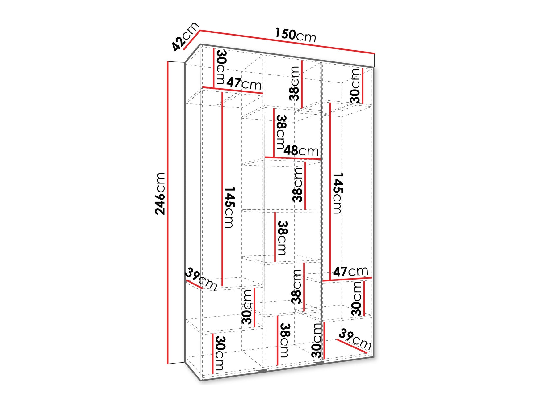 Garderobeskab Hartford 571