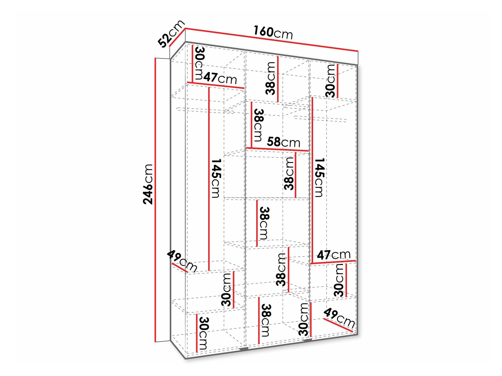 Garderobeskab Hartford 571