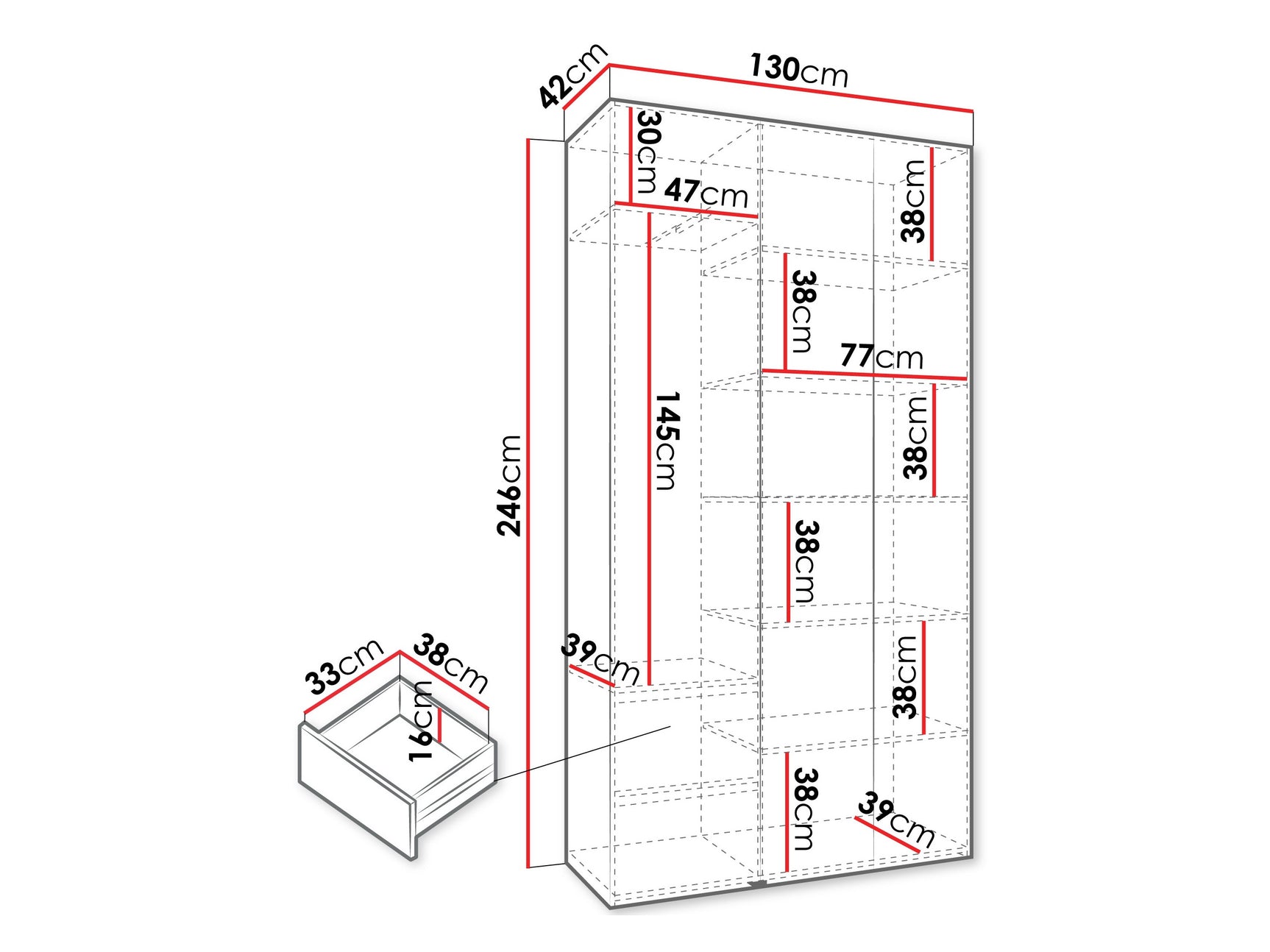 Garderobeskab Hartford 571