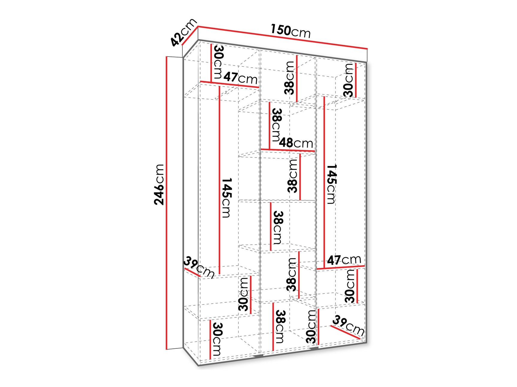 Garderobeskab Hartford 571