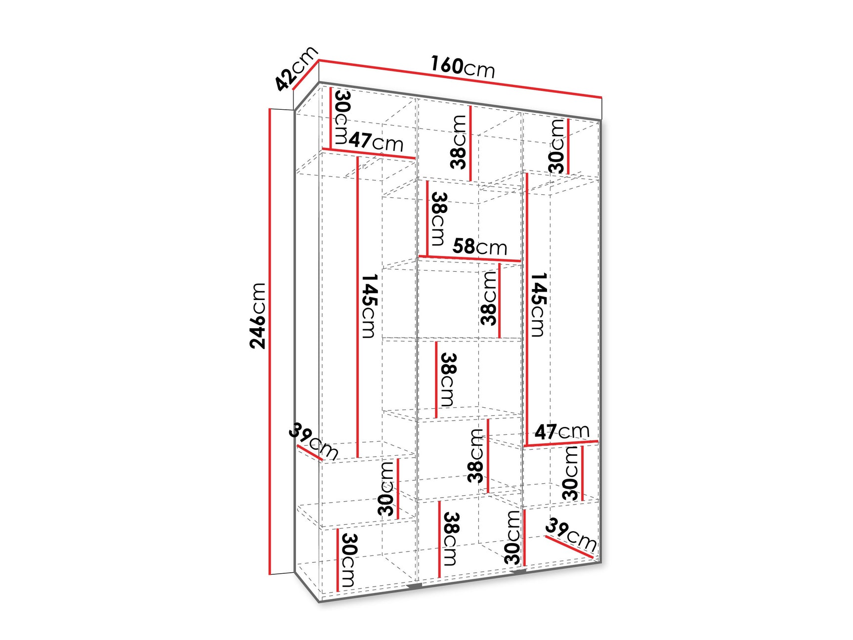 Garderobeskab Hartford 571
