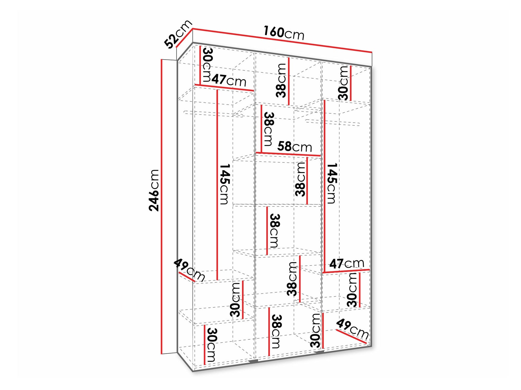 Garderobeskab Hartford 571