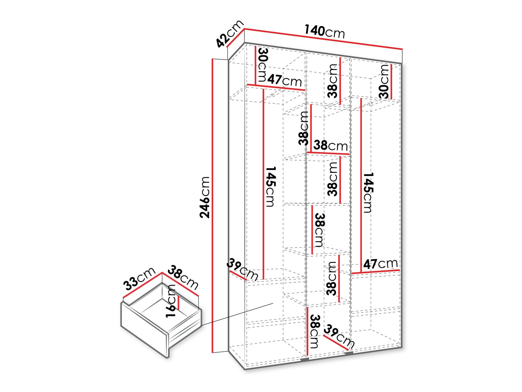 Garderobeskab Hartford 571