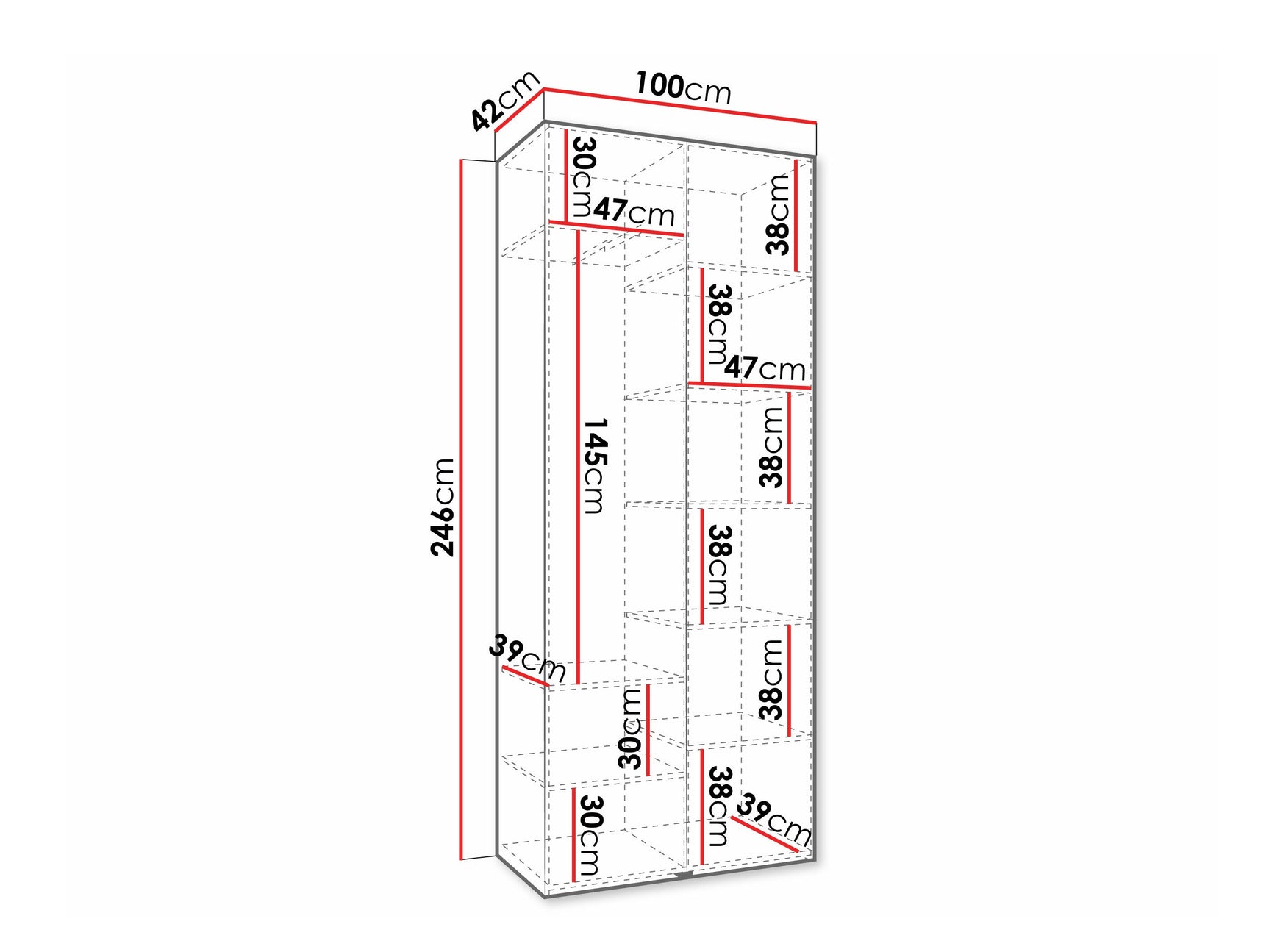 Garderobeskab Hartford 572