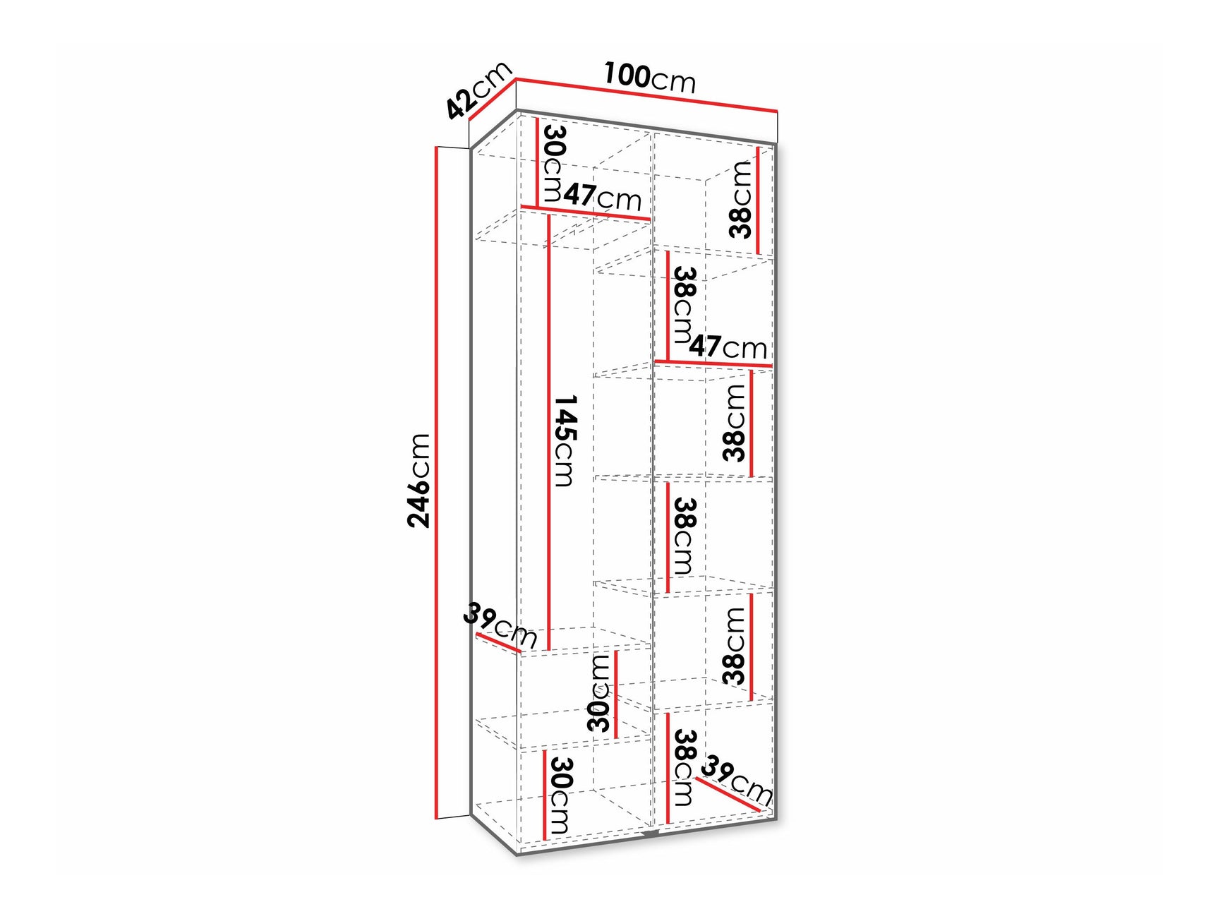 Garderobeskab Hartford 572